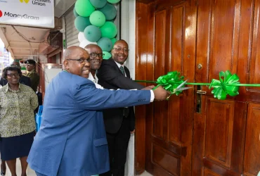 Kingdom Bank, Embu Branch Opening Celebration of the ribbon cutting at the entrance of the new branch